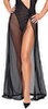 Netz-Kleid mit eingenähtem Netz-Body