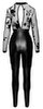 Overall „Libido Exclusive“ im Powerwetlook mit Stretchtüll-Oberteil