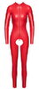 Ouvert-Overall im roten Powerwetlook