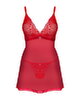 Babydoll & String „Chilisa“ mit weicher Spitze