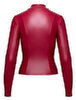Langarm-Top im roten Mattlook