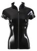 Shirt aus Latex, mit durchgehendem Front-Zip