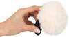 Analplug „fluffy tail size S“ mit Kunstfell-Puschel