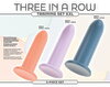 3-teiliges Dildo-Set „Three in a Row“, versch. Größen & Gewichte