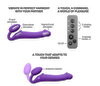 Strapless Strap-on „Vibrating Bendable“ mit 3 Motoren