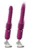 Stoßvibrator „Thrusting & Rotating Fucking Machine“ mit abnehmbarem Saugfuß