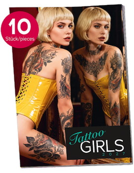 Hauptbild von Pin-up Kalender „Tattoo-Girls 2027“ im Großformat