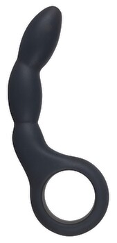 Analdildo, 13,5 cm, mit Reizstruktur und Rückholring