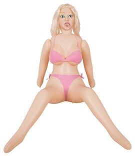Liebespuppe „Big Boobs Bridget“ mit 3 Lustöffnungen