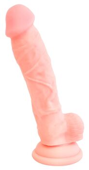 Hauptbild von Naturdildo „Medical Silicone Dildo“, 18 cm, mit Saugfuß