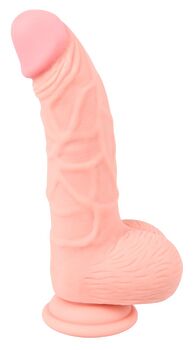 Hauptbild von Naturdildo „Medical Silicone Dildo“, 20 cm, leicht gebogen
