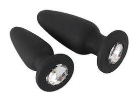 Hauptbild von 2er-Set Analplugs mit Glitzerstein