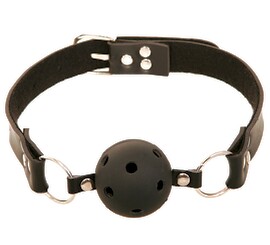 Knebel „Breathable Ball Gag“, Hartgummiball mit Atemlöchern