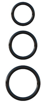 3-teiliges Penisring-Set „Silicone 3-Ring Stamina Set“, aus Silikon