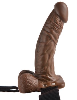Hauptbild von Umschnalldildo „Hollow Strap-on with Balls“, hohl