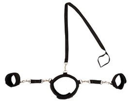 Halsband „Collar with Cuffs and Leash“, mit Hand-Fesseln
