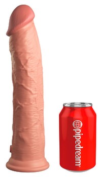 Naturdildo „11“ Dual Density Silicone Cock“ mit extra starkem Saugfuß