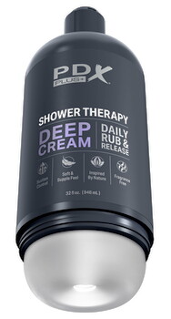 Masturbator „Shower Therapy Deep Cream“ inklusive abnehmbarem Saugfuß