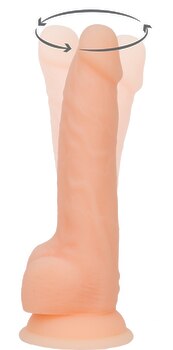 Hauptbild von Naturvibrator „8" Rotating & Vibrating Dong“ mit Saugfuß