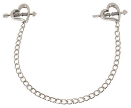 Nippelklemmen „Heart shaped nipple clamps“ mit Kette