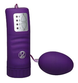 Hauptbild von Vibroei „Velvet Purple Pill“ mit Fernbedienung und 4 Vibrationsstufen