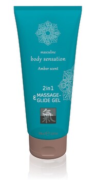 Hauptbild von Massage- und Gleitgel „2in1 Amber Scent“