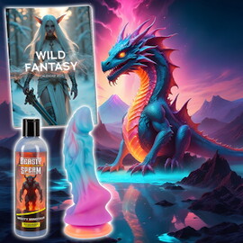 Hauptbild von Fantasy-Set „Beasty Box“ mit Dildo, Kalender & Fake-Sperm