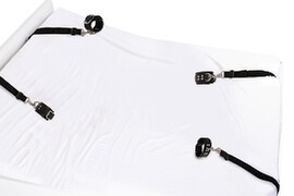Hauptbild von Bettfessel-Set mit Hand- und Fußfesseln aus Leder