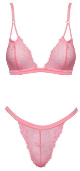Dessous-Set aus Eyelash-Blütenspitze