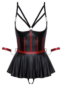 Hebe plus String ouvert, mit abnehmbaren Handfesseln