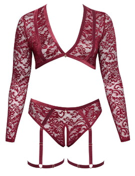 Hauptbild von Spitzen-Set mit Samt-Strapsen