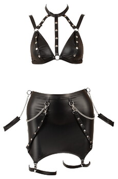Hauptbild von Straps-Set mit abnehmbaren Ketten und Handfesseln