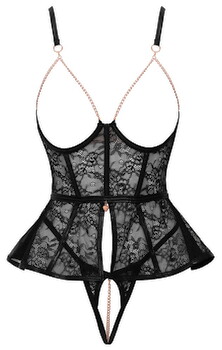 Hauptbild von Ouvert-Set aus Spitze mit Wetlook-Details