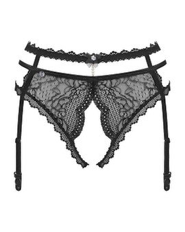 Straps-Slip ouvert „Pearlove“ aus weicher Stretchspitze