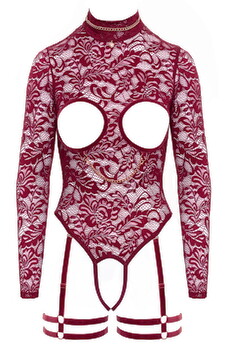 Hauptbild von Ouvert-Body aus Spitze und Samt