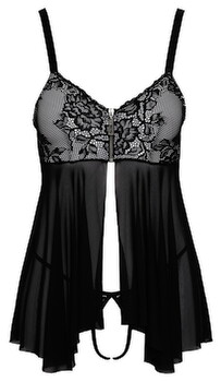 Hauptbild von Babydoll plus String ouvert, aus Powernet