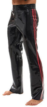 Hauptbild von Latex-Hose mit ausgestelltem Bein