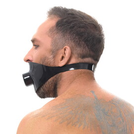 Hauptbild von Latex-Knebelmaske mit Mundrohr