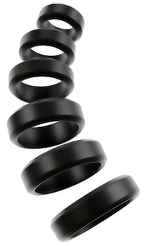 Hauptbild von 6-teiliges Penis-/Hodenring-Set