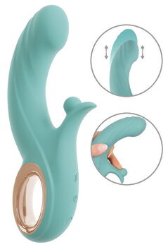 Stoßvibrator mit Kugel-Klitorisvibrator