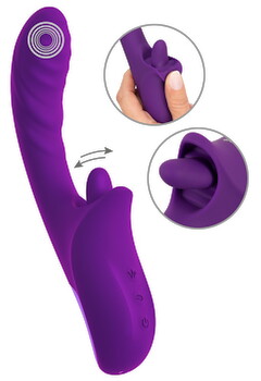 Hauptbild von Vibrator „be Naughty“ mit Zungen-Klitorisreizer