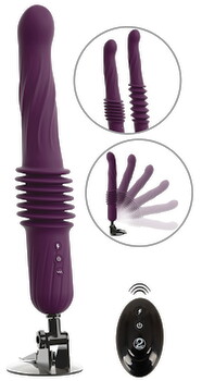 Hauptbild von Stoßvibrator „RC Warming Fucking Machine“ mit abnehmbarem Saugfuß