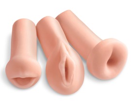 3-teiliges Masturbatoren-Set „All 3 Holes“, oral vaginal, anal
