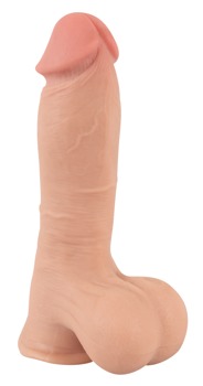 Naturdildo „Dildo with moveable Skin“ mit Saugfuß