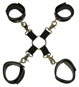 3-teiliges Bondage-Set aus Lederimitat