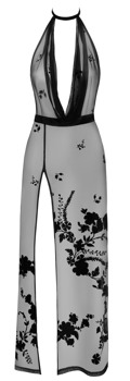 Kleid „Libido“ aus Stretchnetz mit Samtflockprint