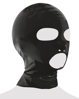 Kopfmaske aus Latex, mit Nasenlöchern