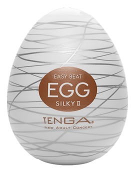 Masturbator „Egg Silky II“ mit neuer Rillenfaden-Stimulationsstruktur