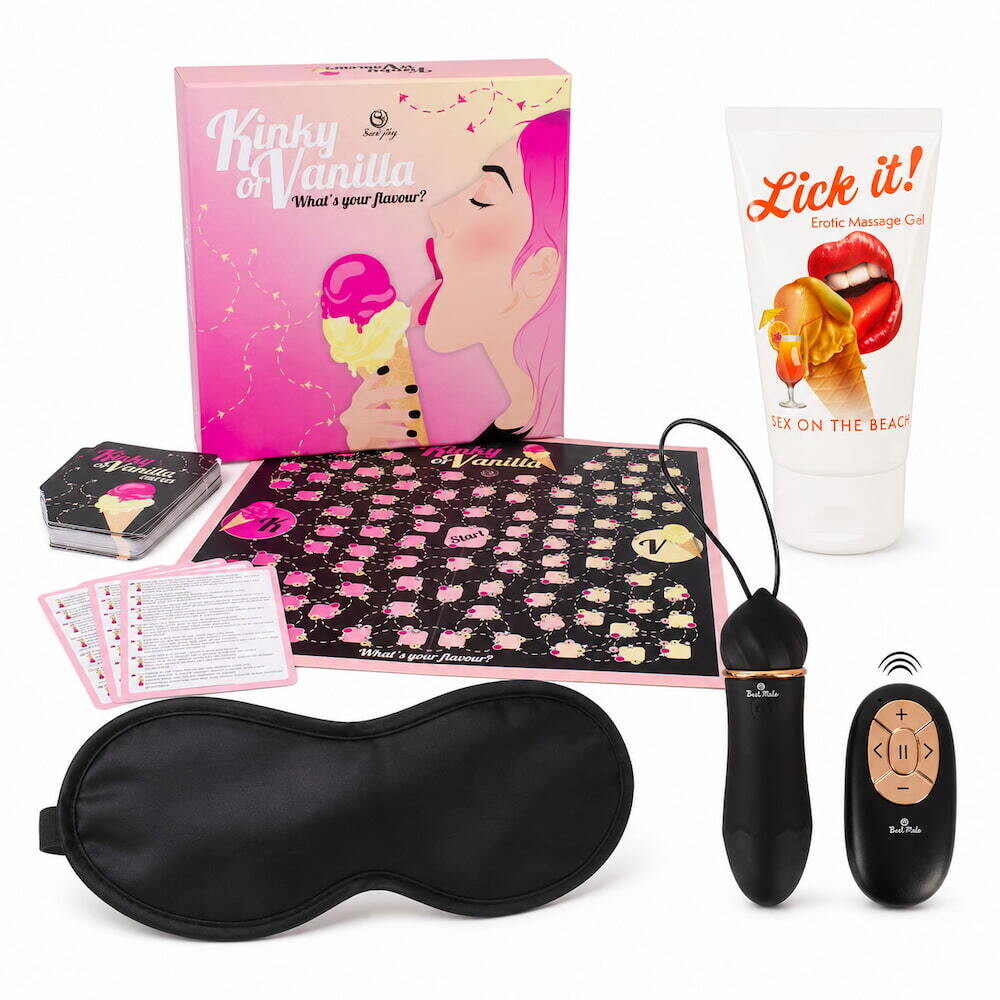Your Move – Date Night Set mit Paarspiel, Massagegel, Augenmaske & Vibro-Ei
