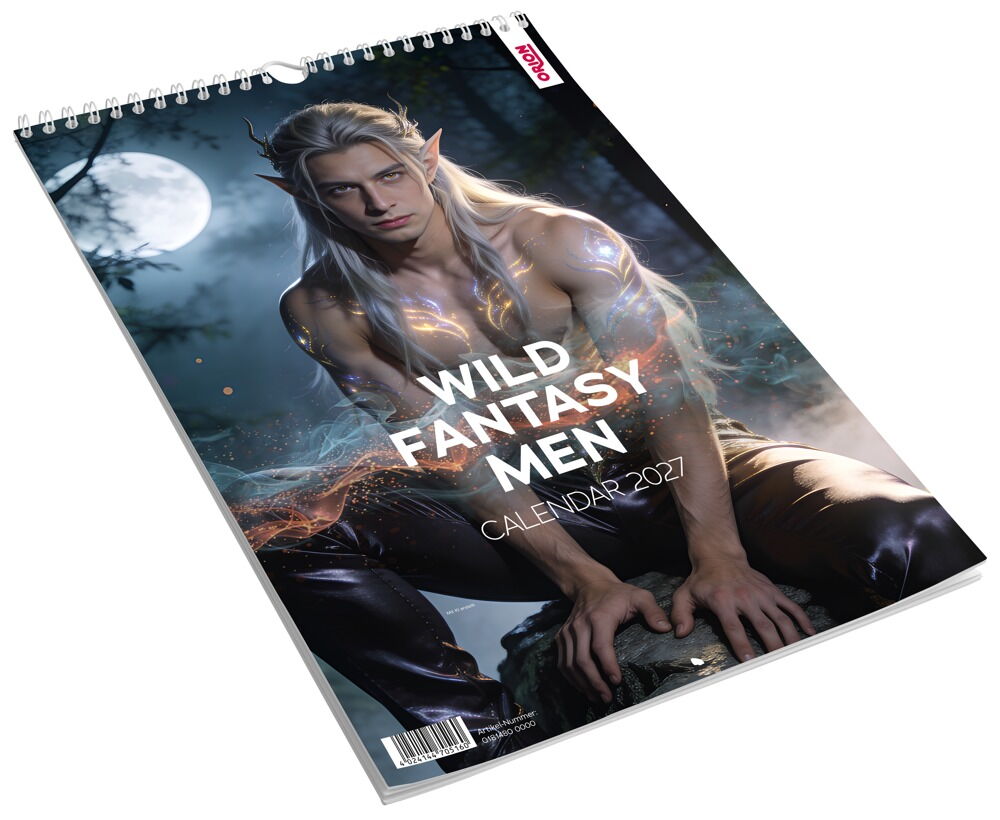 Pin-up Kalender „Wild Fantasy Men 2027“ in Farbe und im Großformat